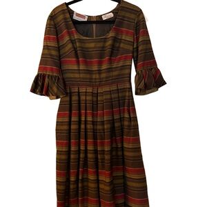 Mid Century Genuine German Marschner Fit and Flare Dress EU Size 42 or US 10/12